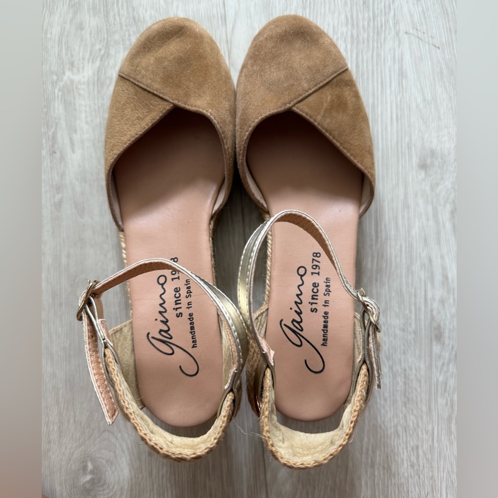 Gaimo Suede Espadrilles handmade in Spain EUC 8.5 39